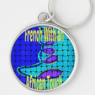 Porte-clés Mouvement Élégant Fourre-tout Tissé Bleu Françai