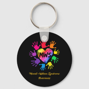 Porte-clés Mowat Wilson Syndrome Sensibilisation Mains Cadeau