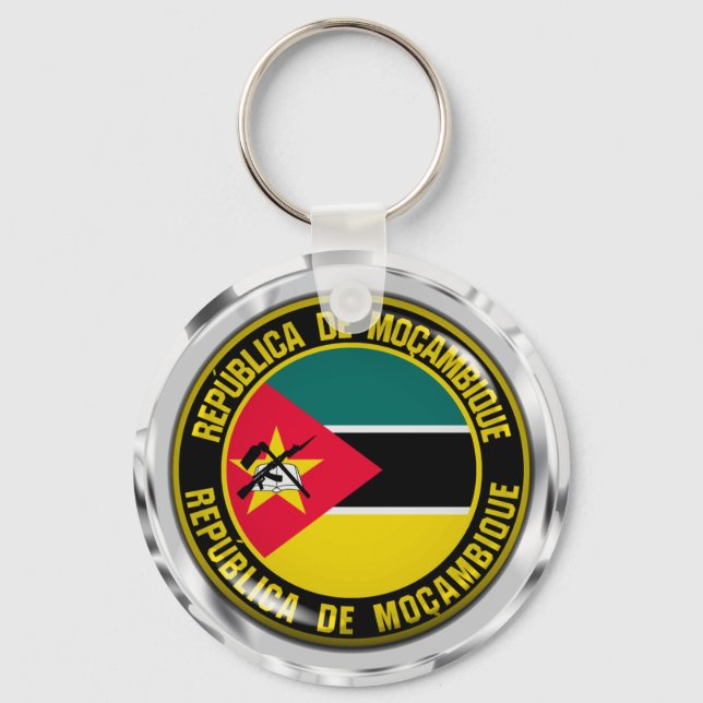 Porte-clés Mozambique Round Emblem (Recto)