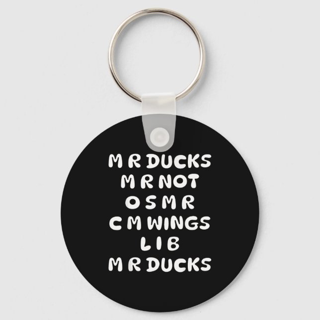 Porte-clés Mr Ducks Mr Not Osar Cm Wings Funny Duck  (Recto)