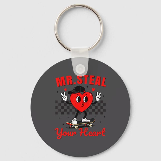 Porte-clés Mr Steal Your Heart For Boys Toddlers Valentine's  (Recto)
