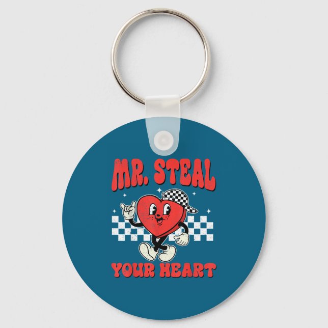 Porte-clés Mr Steal Your Heart For Boys Toddlers Valentine's  (Recto)
