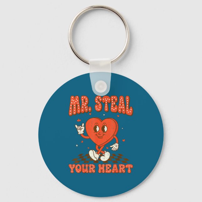 Porte-clés Mr Steal Your Heart For Boys Toddlers Valentine's  (Recto)