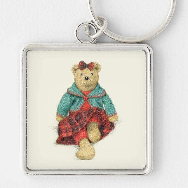 Porte-clés MRS. PORTE - CLÉ Carré Premium BEAR (Devant)