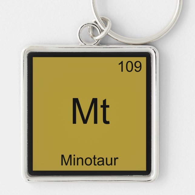 Porte-clés Mt - Minotaur Funny Chimie Élément Symbole Tee (Devant)