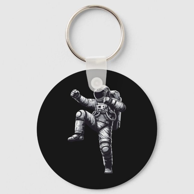 Porte-clés Muay Astronaut Thaï Kickboxing (Recto)