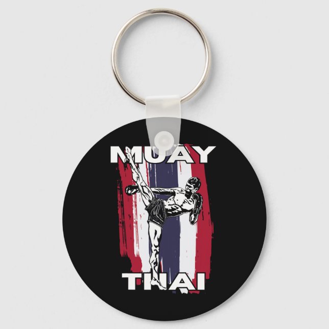 Porte-clés Muay Thai, Boxe Thaïlandaise (Recto)