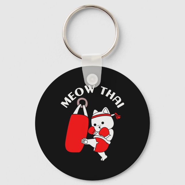 Porte-clés Muay Thai Cat Meow Thai (Recto)