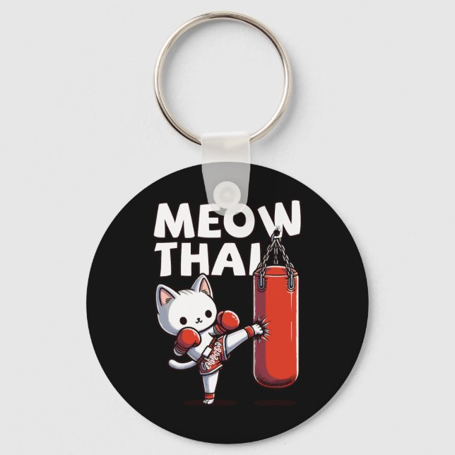 Porte-clés Muay Thai Cat Meow Thai (Recto)