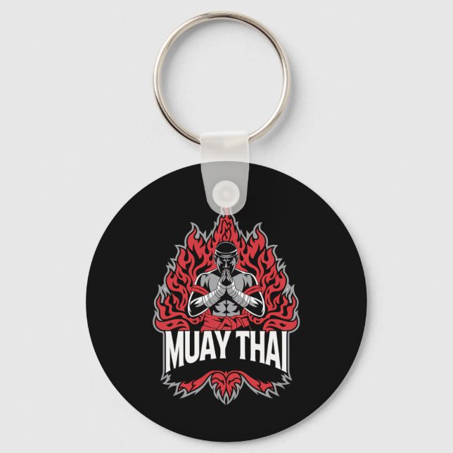 Porte-clés Muay Thai Fighter - Thai Boxing Fighter (Recto)