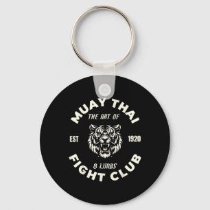 Porte-clés Muay Thai Mma Combat Tatouage Tigre Art Des 8 Memb