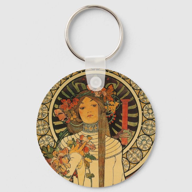 Porte-clés Mucha La Trappistine (Recto)