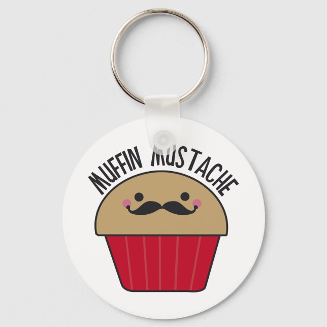Porte-clés Muffin Mustache (Recto)