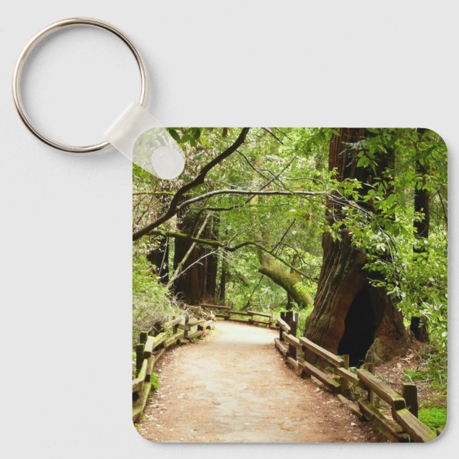Porte-clés Muir Woods Path II Nature Photography (Recto)
