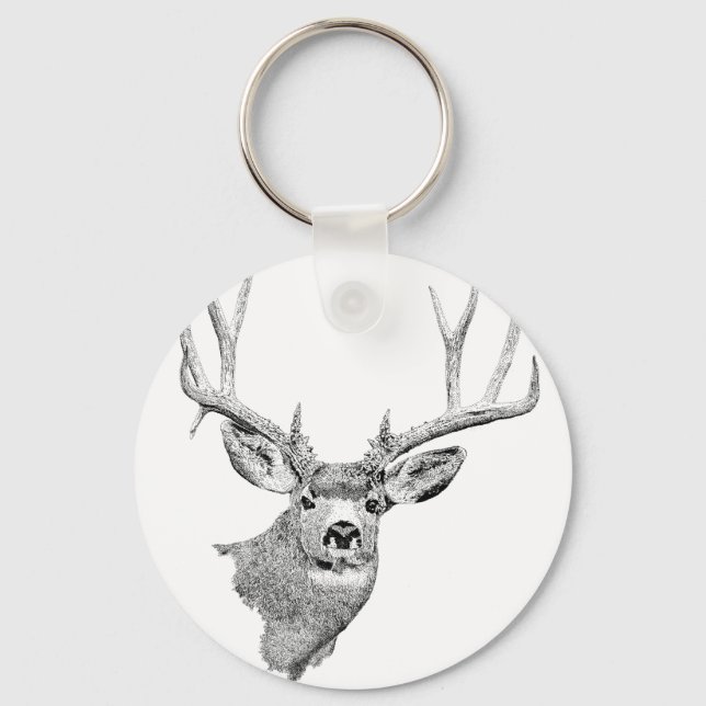 Porte-clés Mule Deer (Recto)