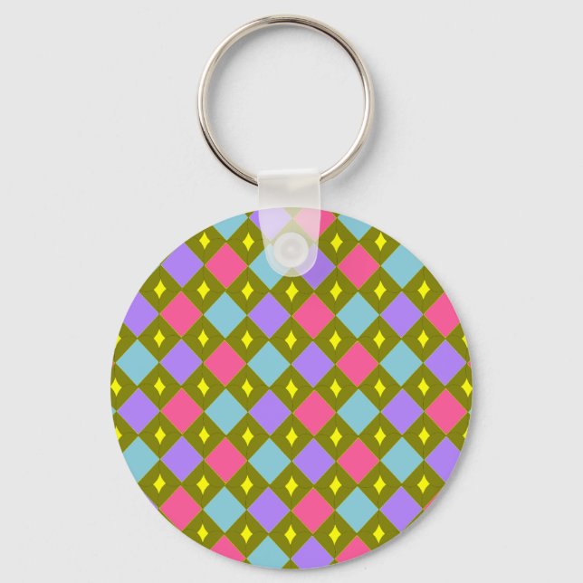 Porte-clés Multicolour Honeycomb Create your own Keychain (Recto)