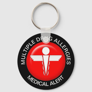 Porte-clés Multiple drug allergies medical alert