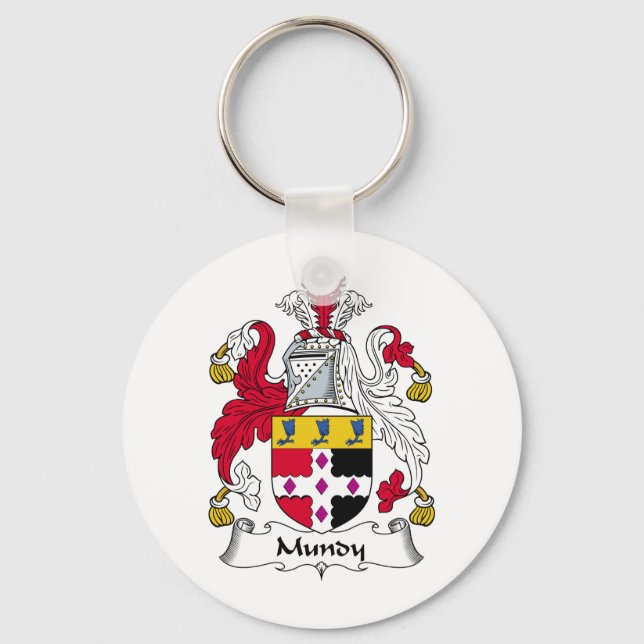 Porte-clés Mundy Family Crest (Recto)