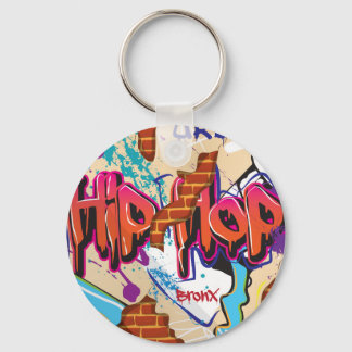 Porte-clés Mur de graffitis Hip hop urbains.