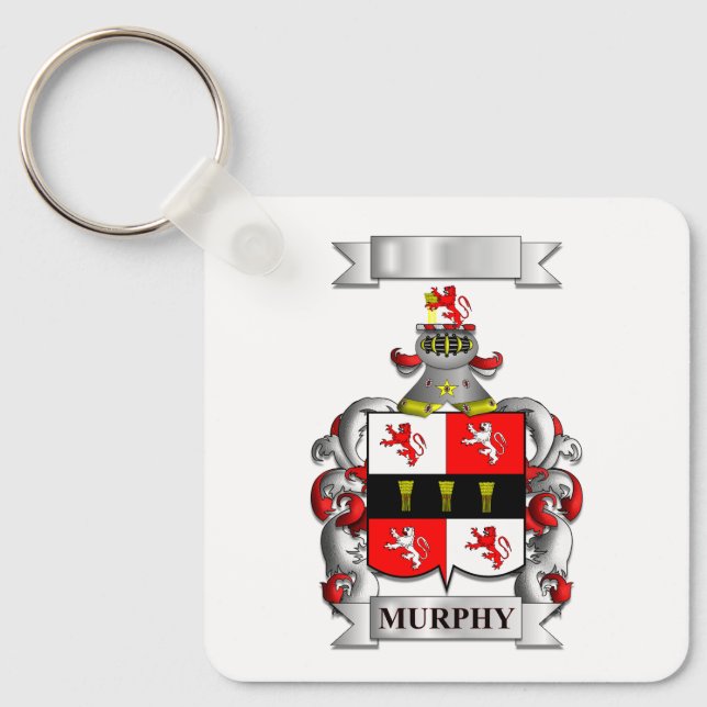 Porte-clés Murphy Nom de famille et blason (Recto)