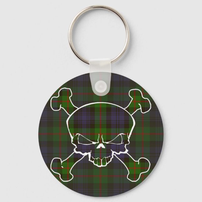 Porte-clés Murray Tartan Crâne sans bannière (Recto)