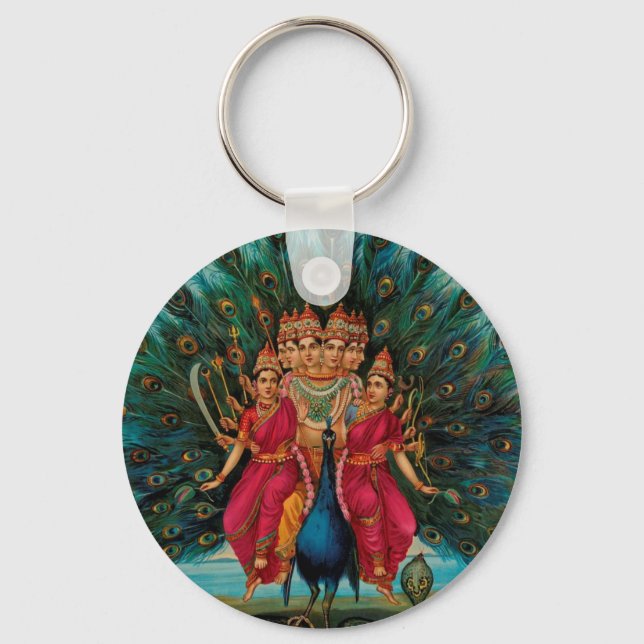 PORTE-CLÉS MURUGAN HINDU GOD (Recto)
