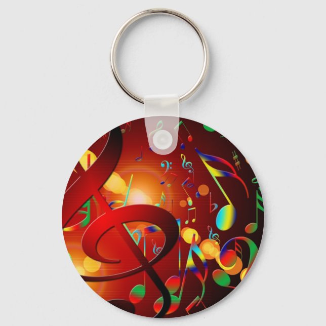 Porte-clés Music Destiny Chanson & Dance Notes Instruments (Recto)