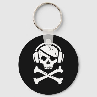 Porte-clés Music Pirate Piracy anti riaa logo