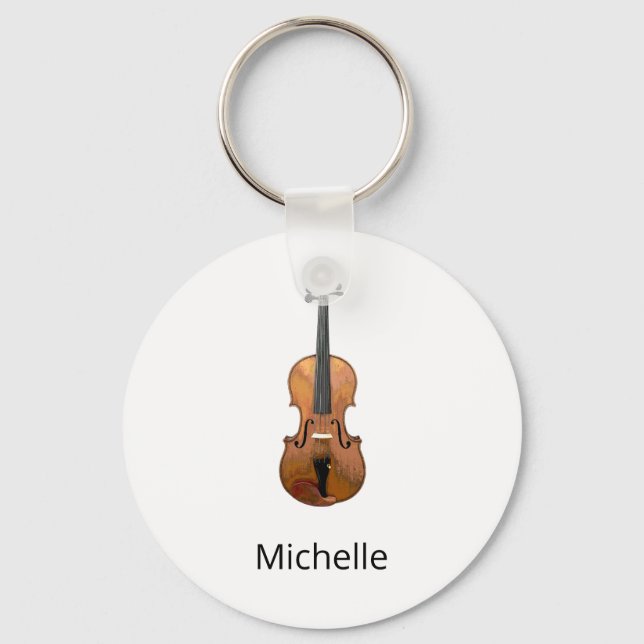 Porte-clés Musical Violin Personalized keychain (Recto)