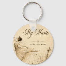 Porte-clés musique de ballet vintage