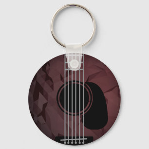 Porte-clés Musique de guitare minimaliste moderne Porte - clé