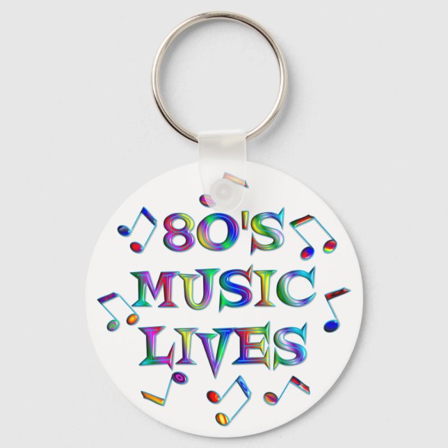 Porte-clés Musique des années 80 (Recto)