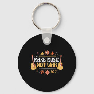 Porte-clés Musique - Guitare - Faire de la musique pas la gue