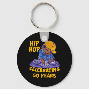 Porte-clés Musique Hip hop 50e Anniversaire Histoire noire Dj
