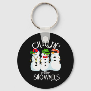 Porte-clés Musique Hip-Hop Noël Chillin Snowman Avec Mon Sn