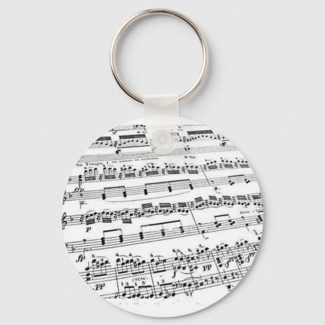 Porte-clés Musique majeure/étudiante/enseignant (Recto)