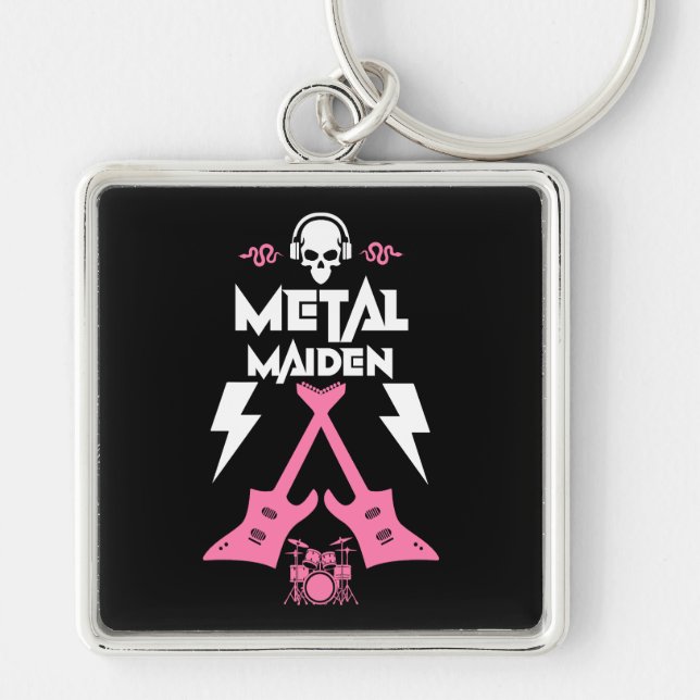 Porte-clés Musique Metal Maiden (Devant)