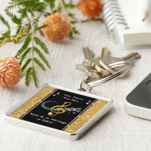 Porte-clés Musique personnalisée Cadeaux connexes pour elle,