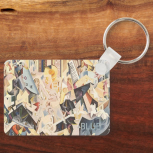 Porte-clés Musique vintage, Jazz Art Déco, Rhapsody en Bleu