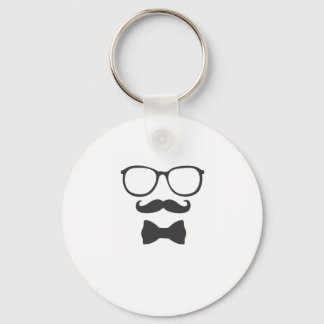Porte-clés Mustache Hipster Bowtie Glaces