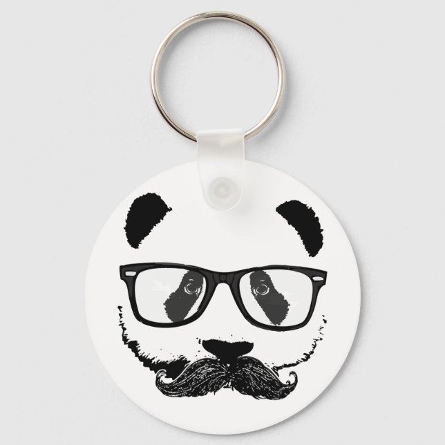 Porte-clés Mustache Pandaz À Da Disco (Recto)