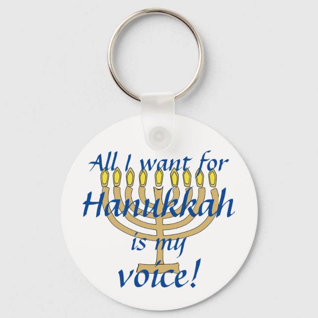 Porte-clés Mutisme Sélectif Hanukkah (Recto)