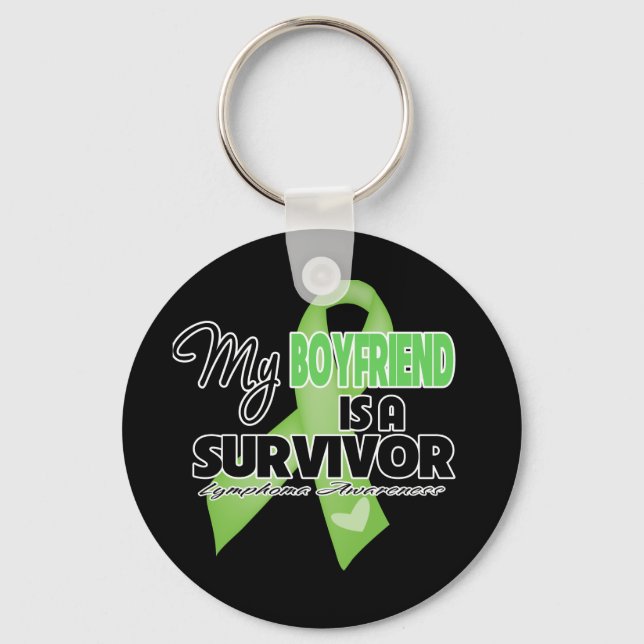 Porte-clés My Boyfriend is a Survivor - Lymphoma (Recto)