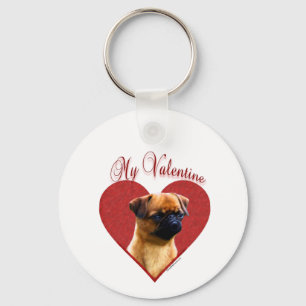 Porte-clés My Brussels Griffon Valentine