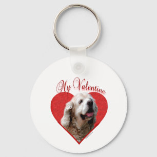 Porte-clés My Buff Cocker Spaniel Valentine