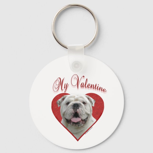 Porte-clés My Bulldog Valentine (Recto)