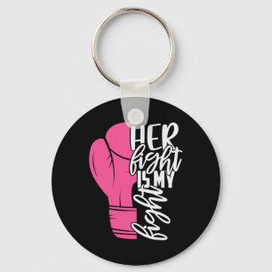 Porte-clés My Fight Breast Cancer Awareness Fami