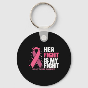 Porte-clés My Fight Breast Cancer Awareness Fami