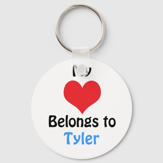 Porte-clés My Heart Belongs to Tyler (Recto)