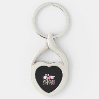 Porte-clés My Heart Is Stuck On You Cactus Heartfelt Design 